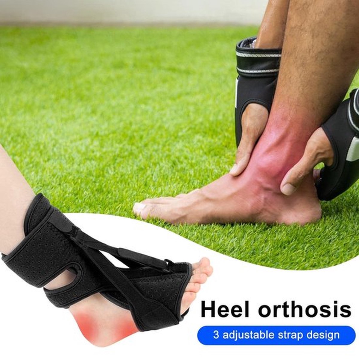 Night splint - Heel spur - Heel spur brace - Achilles tendon brace - Splint - Strasbourg sock - Achilles tendon - Extra support - Pink - Image 8