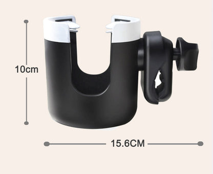 Stroller cup holder, universal stroller/pram cup holder, baby stroller organizer, drink and coffee cup holder with phone storage box, suitable for baby and bicycle - Image 3