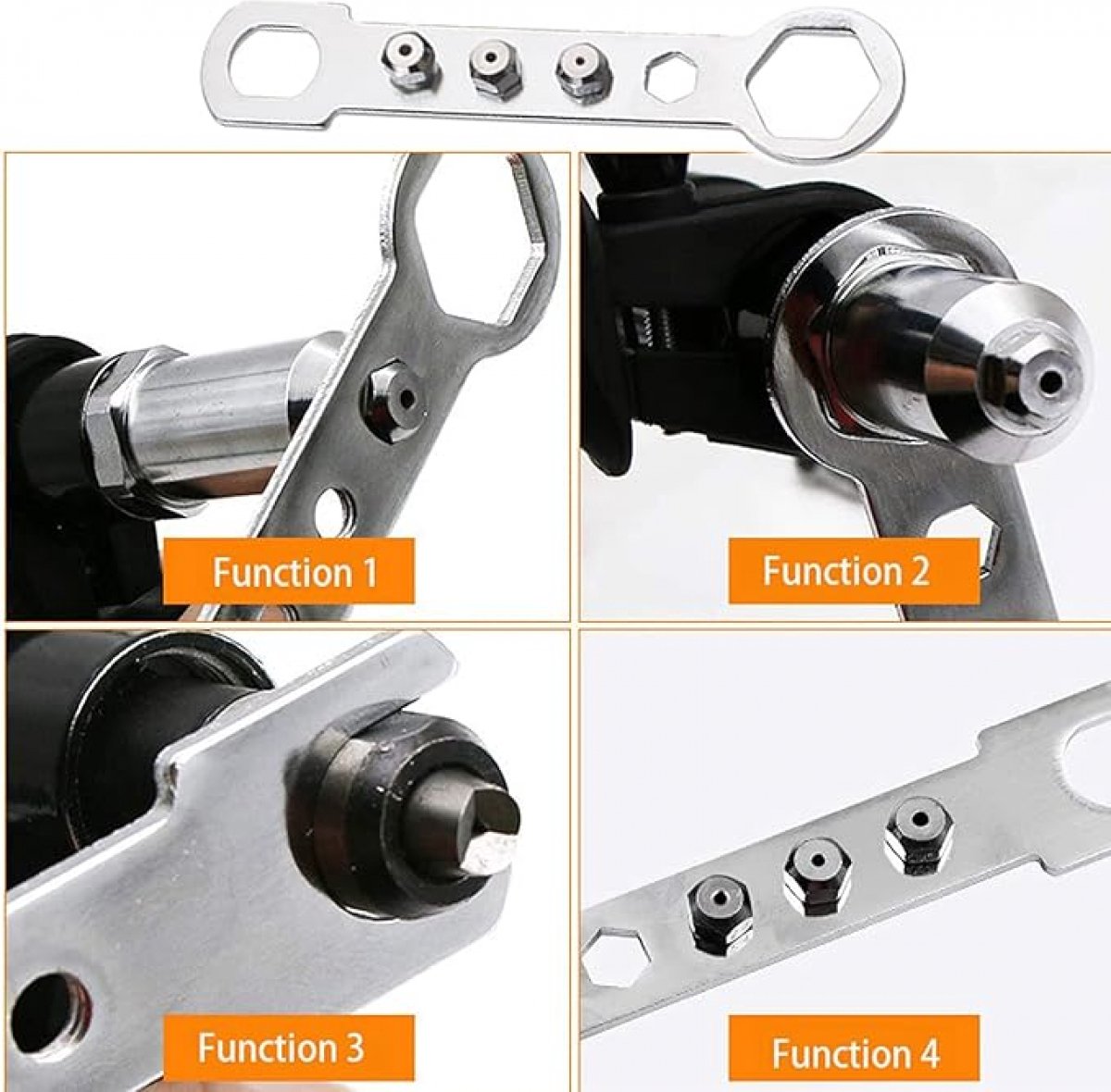Pop rivet pliers - Cordless drill - Blind rivet pliers - for cordless drill - Pop rivet pliers set - Rivet pliers - Rivet fixing for drill - Image 5