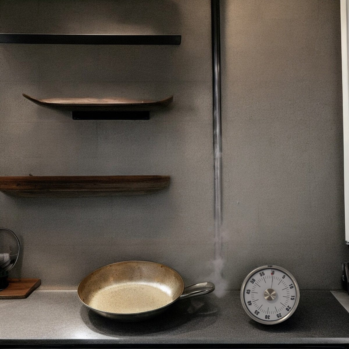 FLOKOO Leather and Metal Clock - Image 2