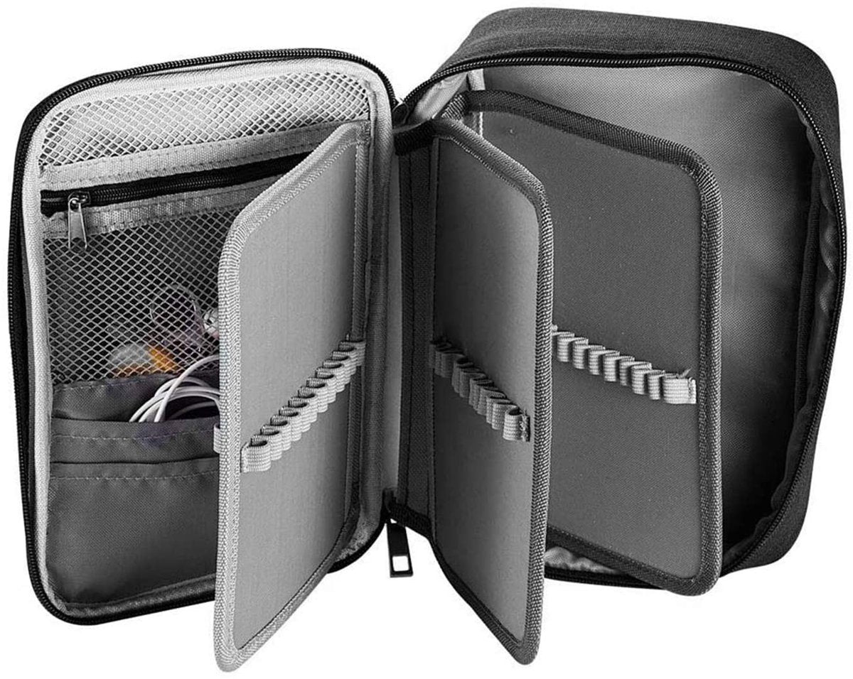 Pencil case - Black - Groot - 23 x 7 x 16 cm - For School, Boys, Girls and Adults - Pencil case - Image 3
