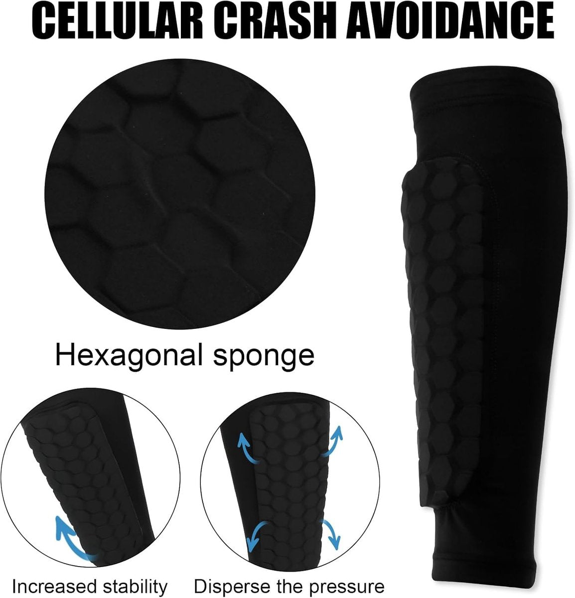 Shin guards - Football shin guards - Children's football shin guards - Shin guard straps - Premium leg protection with sleeves - Comfortable and impact-resistant - Size M - Suitable for training and competition - Image 6