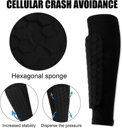 Shin guards - Football shin guards - Children's football shin guards - Shin guard straps - Premium leg protection with sleeves - Comfortable and impact-resistant - Size M - Suitable for training and competition - Image 6
