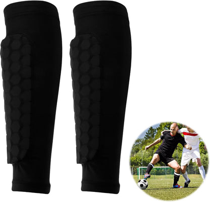 Shin guards - Football shin guards - Children's football shin guards - Shin guard straps - Premium leg protection with sleeves - Comfortable and impact-resistant - Size M - Suitable for training and competition - Image 8