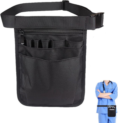 Fanny pack - Men's fanny packs - Women's fanny pack - Nurse fanny pack - Nurse accessory bag - Multifunctional fanny pack - Nurse work bag - Adjustable work bag - Black tool bag - Unisex - Image 3