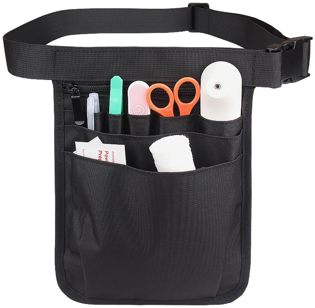 Fanny pack - Men's fanny packs - Women's fanny pack - Nurse fanny pack - Nurse accessory bag - Multifunctional fanny pack - Nurse work bag - Adjustable work bag - Black tool bag - Unisex - Image 6