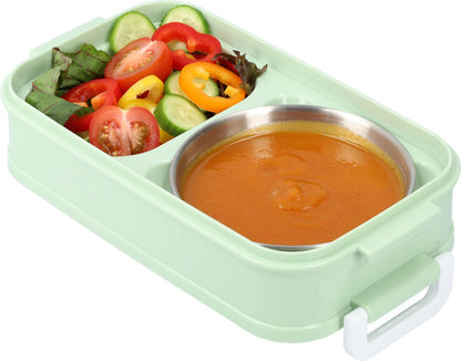 Green Lunch Box with Soup Bowl - Bento Box - Adult Lunch Box - Meal Boxes - Children's Lunch Box - Lunch Box with Compartments - Airtight and Leakproof - BPA-Free - Image 3