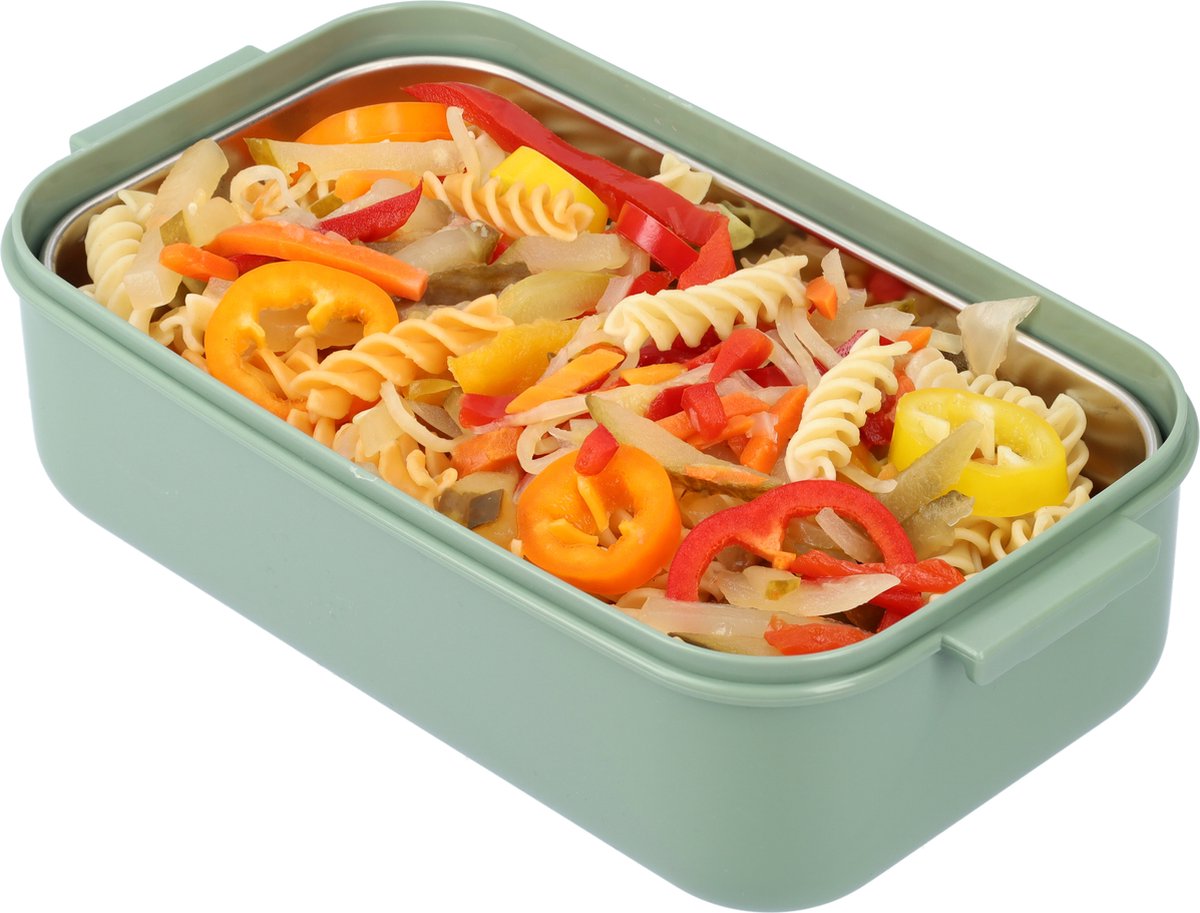 Green Lunch Box with Soup Bowl - Bento Box - Adult Lunch Box - Meal Boxes - Children's Lunch Box - Lunch Box with Compartments - Airtight and Leakproof - BPA-Free - Image 7