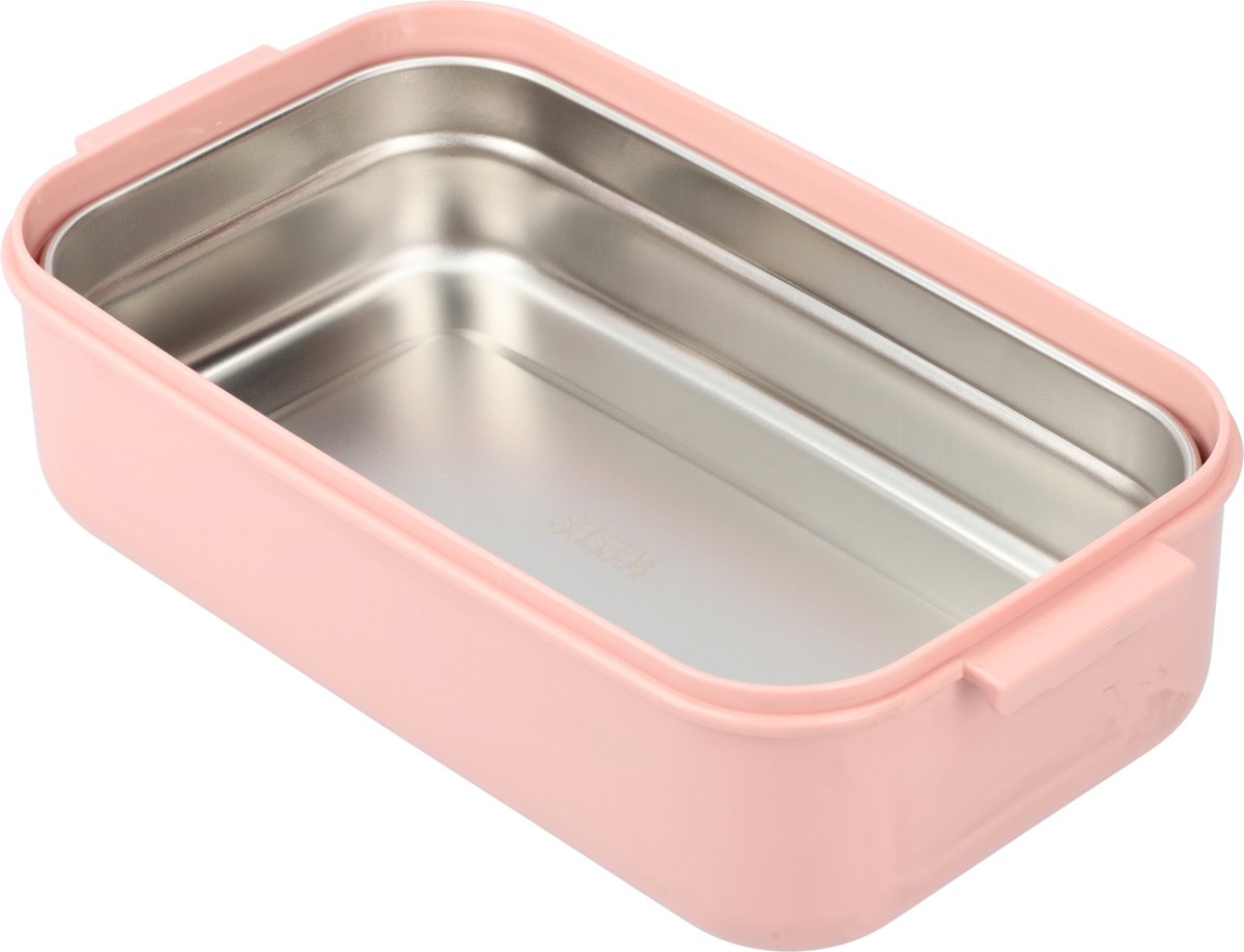 Pink Lunch Box with Soup Bowl - Bento Box - Adult Lunch Box - Meal Boxes - Children's Lunch Box - Lunch Box with Compartments - Airtight and Leakproof - BPA-Free - Image 6