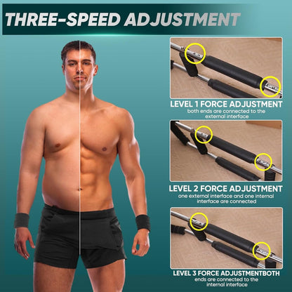 Arm Trainer - U-Shaped Twister - Adjustable Chest Enlarger with 3 Resistance Levels - Detachable Fitness Chest Enlarger - Portable Arm, Chest, and Shoulder Trainer - Image 5