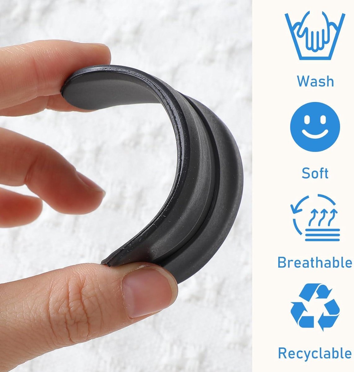 Set of 6 silicone bra strap pads - Shockproof - Non-slip shoulder pads - Gel bra strap pads - Comfortable and soft - Women's clothing - Relieves shoulder pain - Image 7