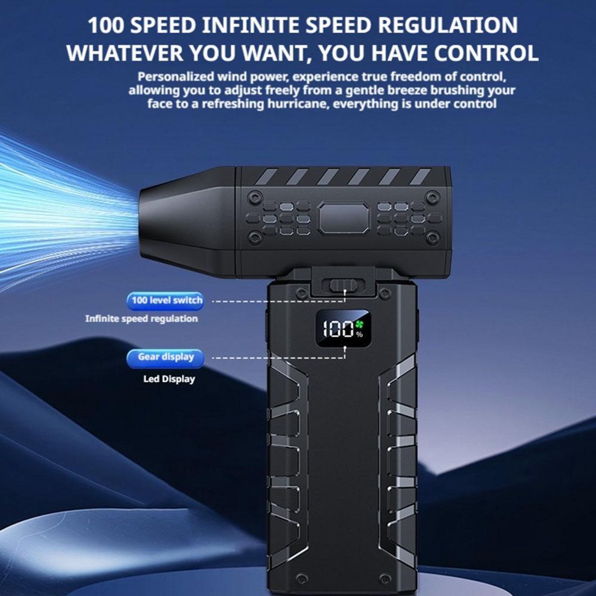 Mini electric turbo jet at 160,000 rpm, wind speed: 52 m/s - Image 7