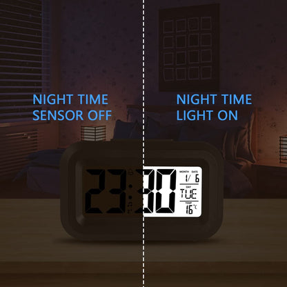 Wekker Digital Alarm Clock - Children's Clock - Wekker - Wekker Children's Alarm Clock - Travel Alarm Clock - LED Display Clock - Adjustable 12/24 Hour Snooze Function, Temperature, Date, Time - Portable Alarm Clock - Black - Image 7