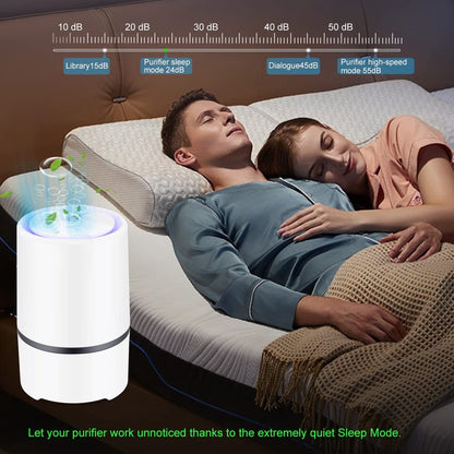 Air purifier - For living room, bedroom, office, and baby's room - Air quality indicator - Effective against dust mites, hay fever, allergies, and dust - Air purifiers - Air purifier - Image 4
