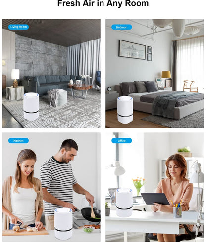 Air purifier - For living room, bedroom, office, and baby's room - Air quality indicator - Effective against dust mites, hay fever, allergies, and dust - Air purifiers - Air purifier - Image 5