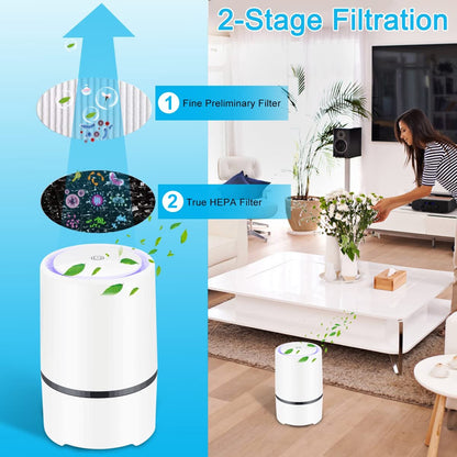 Air purifier - For living room, bedroom, office, and baby's room - Air quality indicator - Effective against dust mites, hay fever, allergies, and dust - Air purifiers - Air purifier - Image 7