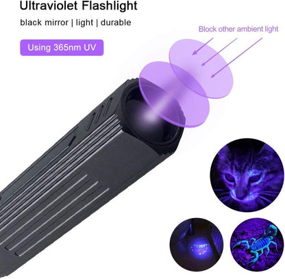 UV Flashlight - Professional UV Lamp - Black Light - 365 nm - Black Filter - Rechargeable - For curing resins, gemstones, minerals, and nail art - Image 3
