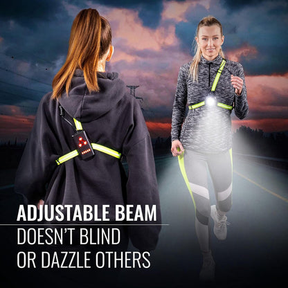 Running light - Chest lamp - Running chest light - Chest walker - USB rechargeable - Running vest - IPX4 waterproof - Image 3