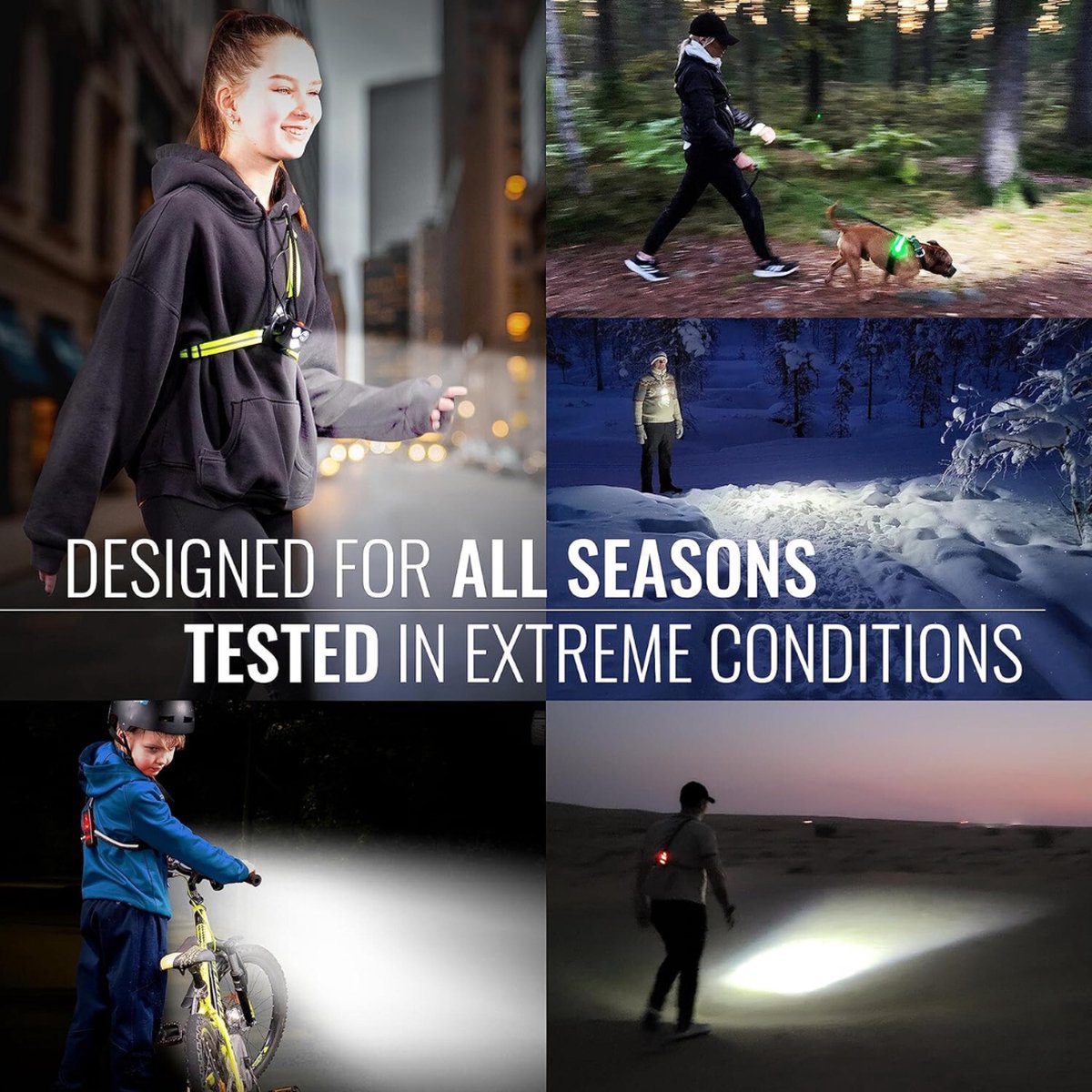 Running light - Chest lamp - Running chest light - Chest walker - USB rechargeable - Running vest - IPX4 waterproof - Image 5