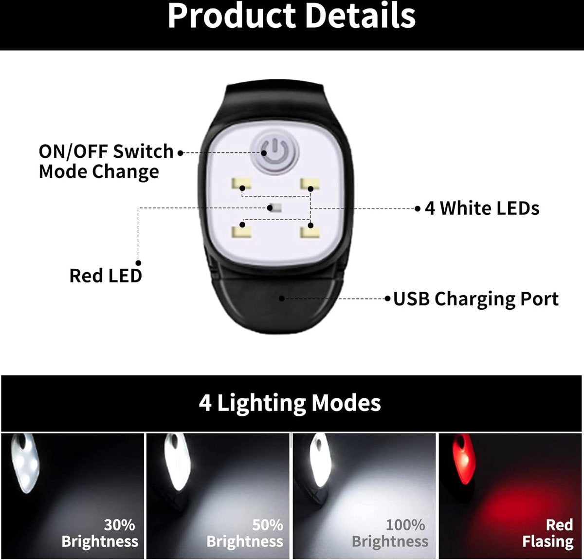 Running light - Chest lamp - Running chest lamp - Chest walker - USB rechargeable - Image 6