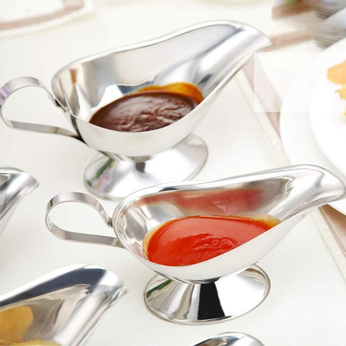 Gravy Boat - 240 ml - Pouring Jug - Stainless Steel Gravy Pitcher - Food-grade stainless steel gravy jug for juices, sauces, and roasting gravies - Image 4
