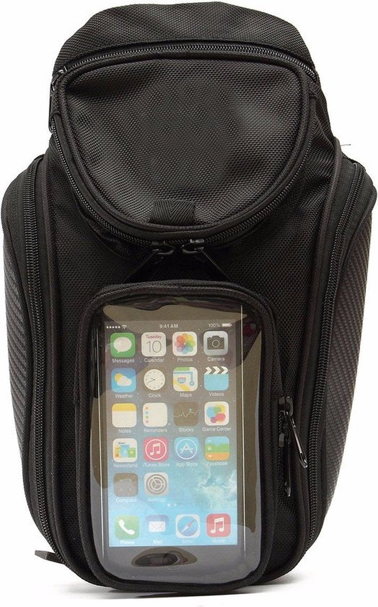 Black Phone Handlebar Tank Bag - Image 2