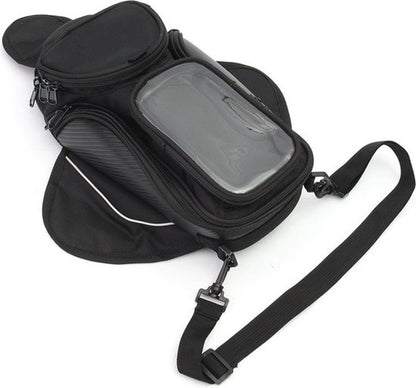 Black Phone Handlebar Tank Bag - Image 7