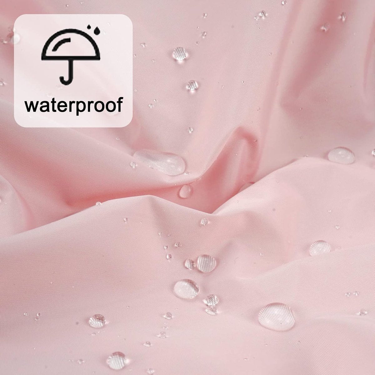 Swimming Cap - Women's Shower Cap - Large Waterproof Shower Cap - Washable Elastic Band - Swimming Cap for Long Hair - Droog Hair - Pink - Perfect for the Bathroom, Travel and Outdoors - Image 4