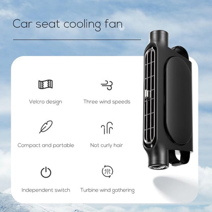 Car Fan - Car Fan Cooling - Car Air Conditioner - Car Fan with Adjustable Air Outlet - Fan - Silent Neck Fan for Headrest for All Cars - 3000 mAh - Black - Image 8