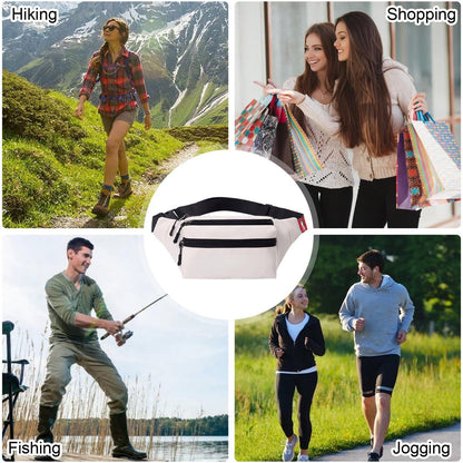 Riem Outdoor Bag - Fanny Pack - Waterproof Fanny Pack - Women's and Men's - Fanny Pack - Phone Bag - Swimming - Festival - Waterproof Fanny Pack - Off-White - Image 6
