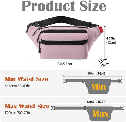 Riem Outdoor Bag - Fanny Pack - Waterproof Fanny Pack - Women's and Men's - Fanny Pack - Phone Bag - Swimming - Festival - Waterproof Fanny Pack - Pink - Image 5
