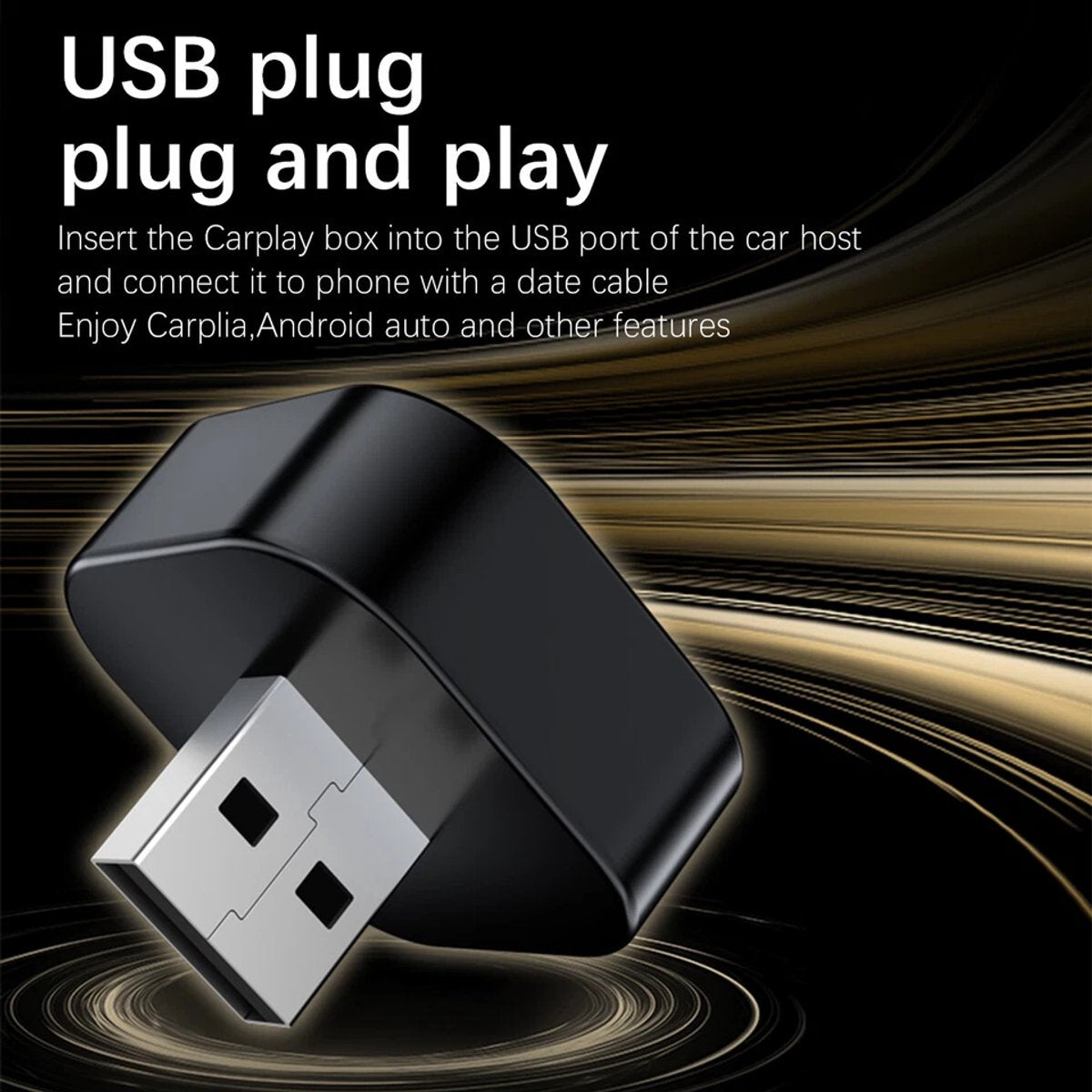 2-in-1 Wireless USB Car Adapter for Android CarPlay - Image 3