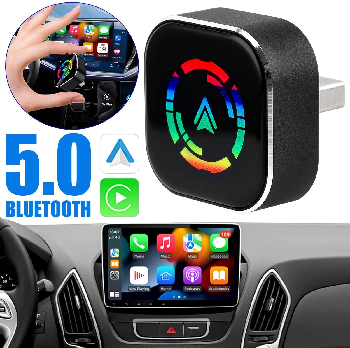 2-in-1 Wireless USB Car Adapter for Android CarPlay - Image 5