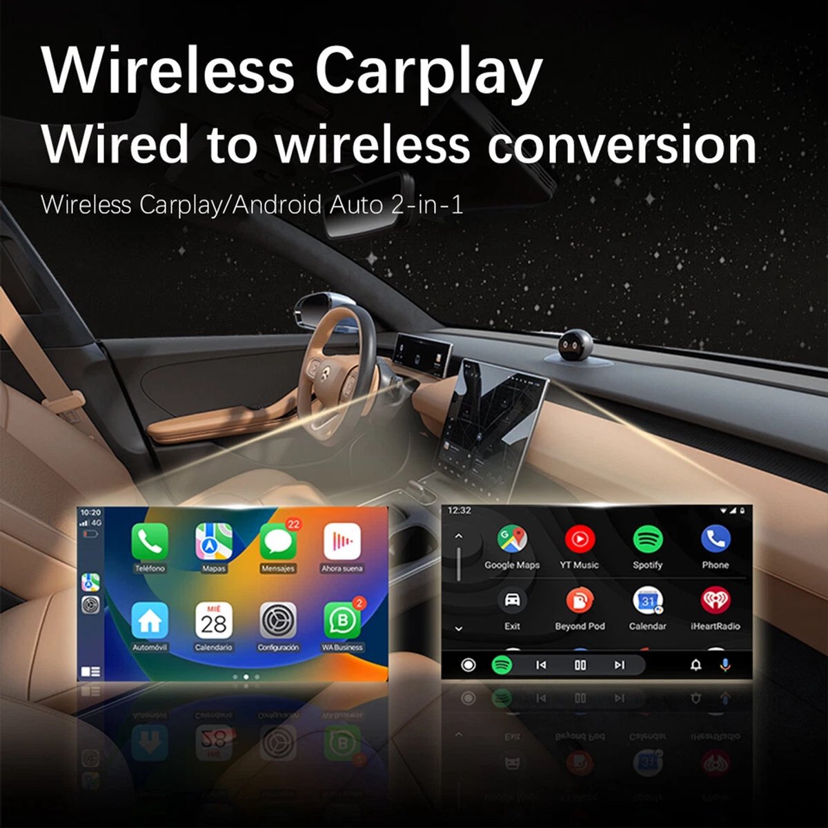 2-in-1 Wireless USB Car Adapter for Android CarPlay - Image 6