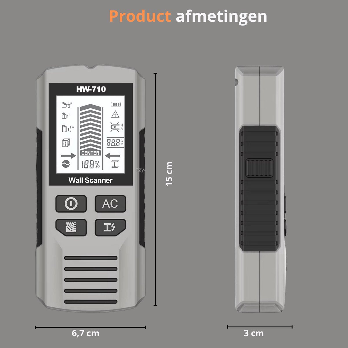 Pipe Finder - Pipe Detector - detector for walls, wood, metal, pipes, wiring - in-depth analysis - Image 2