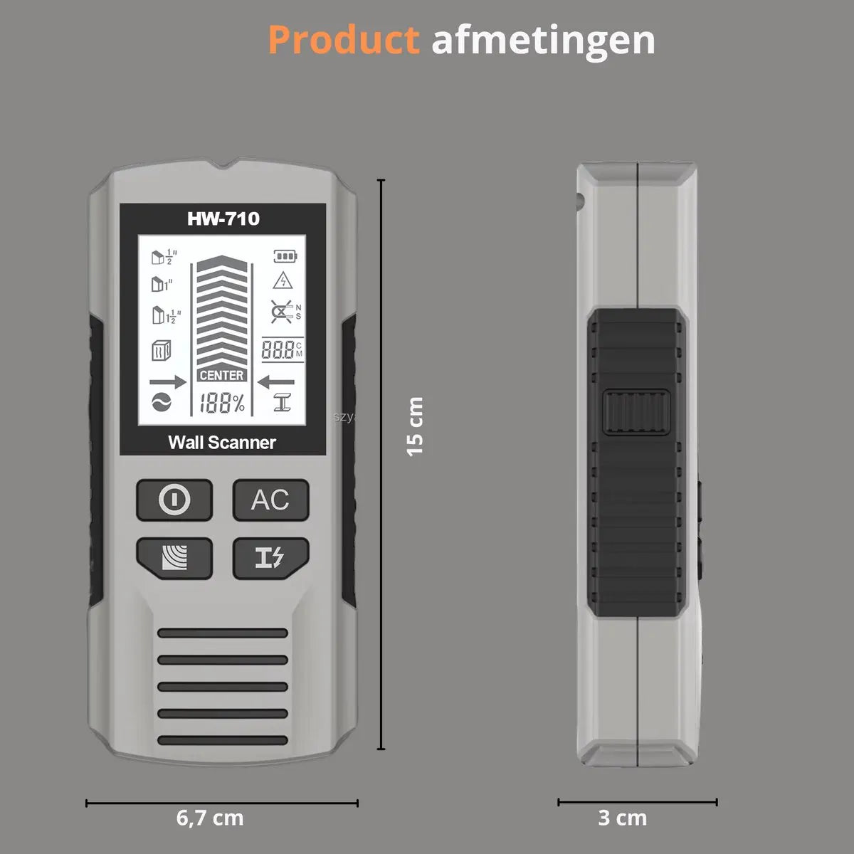 Pipe Finder - Pipe Detector - detector for walls, wood, metal, pipes, wiring - in-depth analysis - Image 2