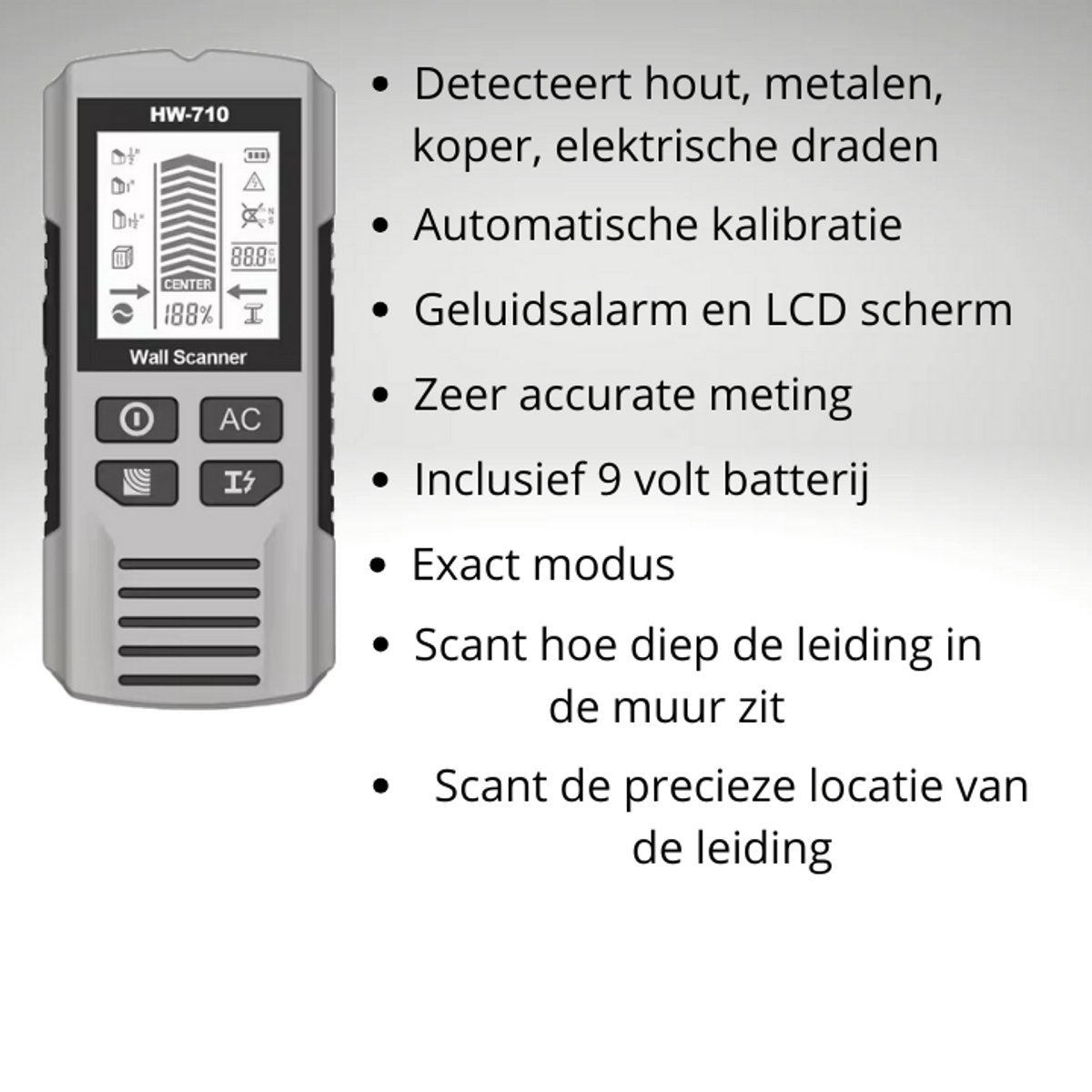 Pipe Finder - Pipe Detector - detector for walls, wood, metal, pipes, wiring - in-depth analysis - Image 4