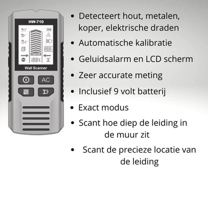 Pipe Finder - Pipe Detector - detector for walls, wood, metal, pipes, wiring - in-depth analysis - Image 4