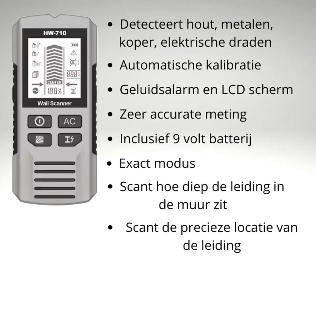 Pipe Finder - Pipe Detector - detector for walls, wood, metal, pipes, wiring - in-depth analysis - Image 4