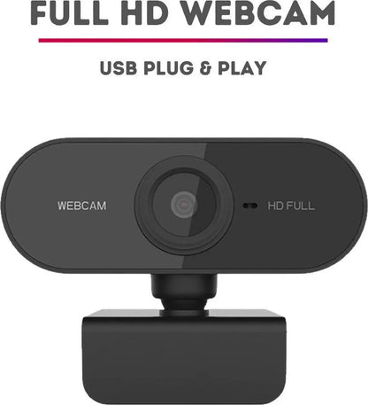 Full HD Webcam - 1080p - Webcam with Microphone - Computer - Laptop - Autofocus - Work from Home - Webcam for PC - USB - Black - Windows & Mac - Black Friday 2020 Deals - Image 7