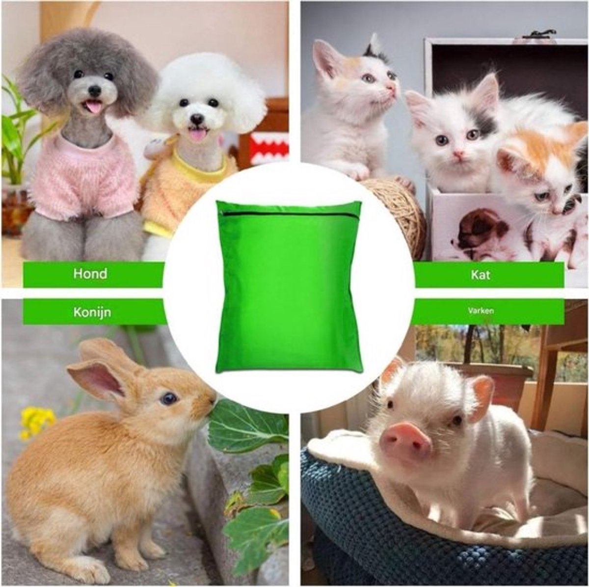 Pet Laundry Bags - Polyester Twill Laundry Bags - Large Zippered Laundry Bags - Prevents Pet Hair from Soiling Laundry Bags - Washing Machine Safe, 70 x 80 cm, Laundry Bag for Dogs, Cats, and Rabbits (Khaki) - L - Image 7