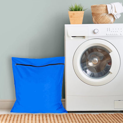 Pet Laundry Bags - Polyester Twill Laundry Bags - Large Zippered Laundry Bags - Prevents Pet Hair from Clogging Laundry Bags - Washing Machine Safe, 70 x 80 cm, Laundry Bag for Dogs, Cats, and Rabbits (Blue) - L - Image 3