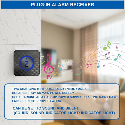 Driveway Alarm - Entry Detector - Solar Driveway Alarm - Passage Detector - Wireless = Security - Weatherproof Access Detector - Image 3