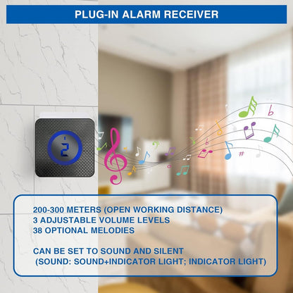Driveway alarm - Entry detector - Solar driveway alarm - Motion detector - Wireless = Security - Wireless solar driveway alarm - Motion detector - Doorbell - DIY security system - (2 sensors and 1 doorbell) - Image 3
