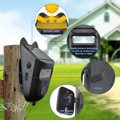 Driveway alarm - Entry detector - Solar driveway alarm - Motion detector - Wireless = Security - Wireless solar driveway alarm - Motion detector - Doorbell - DIY security system - (1 sensor and 2 doorbells) - Image 2