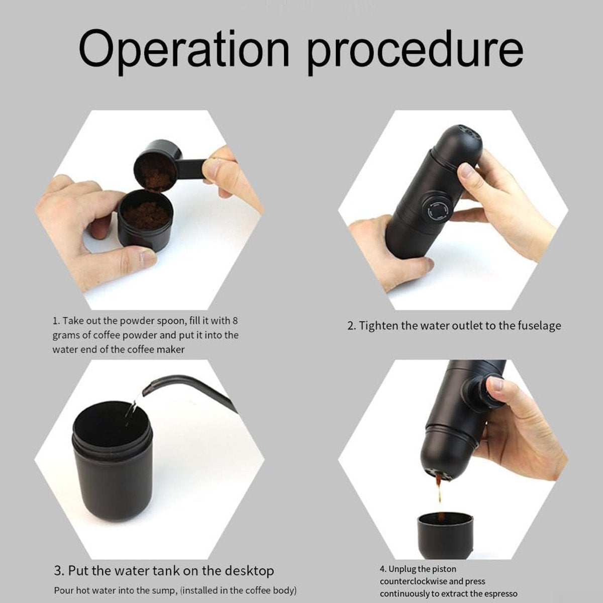 Portable manual coffee maker for travel – ideal for outdoor camping - Image 2