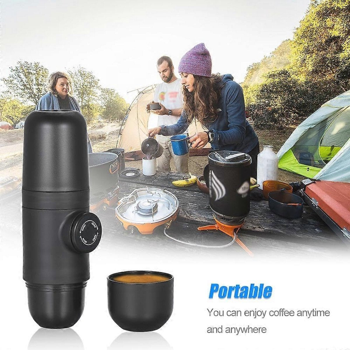 Portable manual coffee maker for travel – ideal for outdoor camping - Image 5