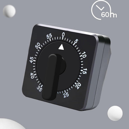 Kitchen Timer - Analog Kitchen Timer - Mechanical Kitchen Timer - 60 Minutes - Kitchen Gadget - Timer - Cooking Timer - Kitchen Tool - Suitable for Baking, Pastry, Cooking Eggs - Black - Image 4