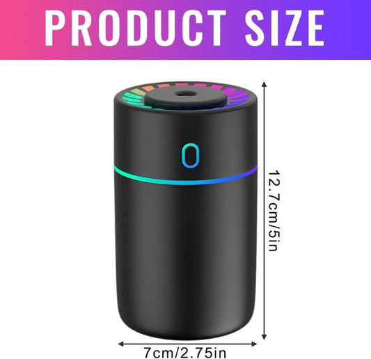 Car air freshener with colored lights and USB connection - 2 settings, automatic shut-off - for car, office, bedroom - Image 6