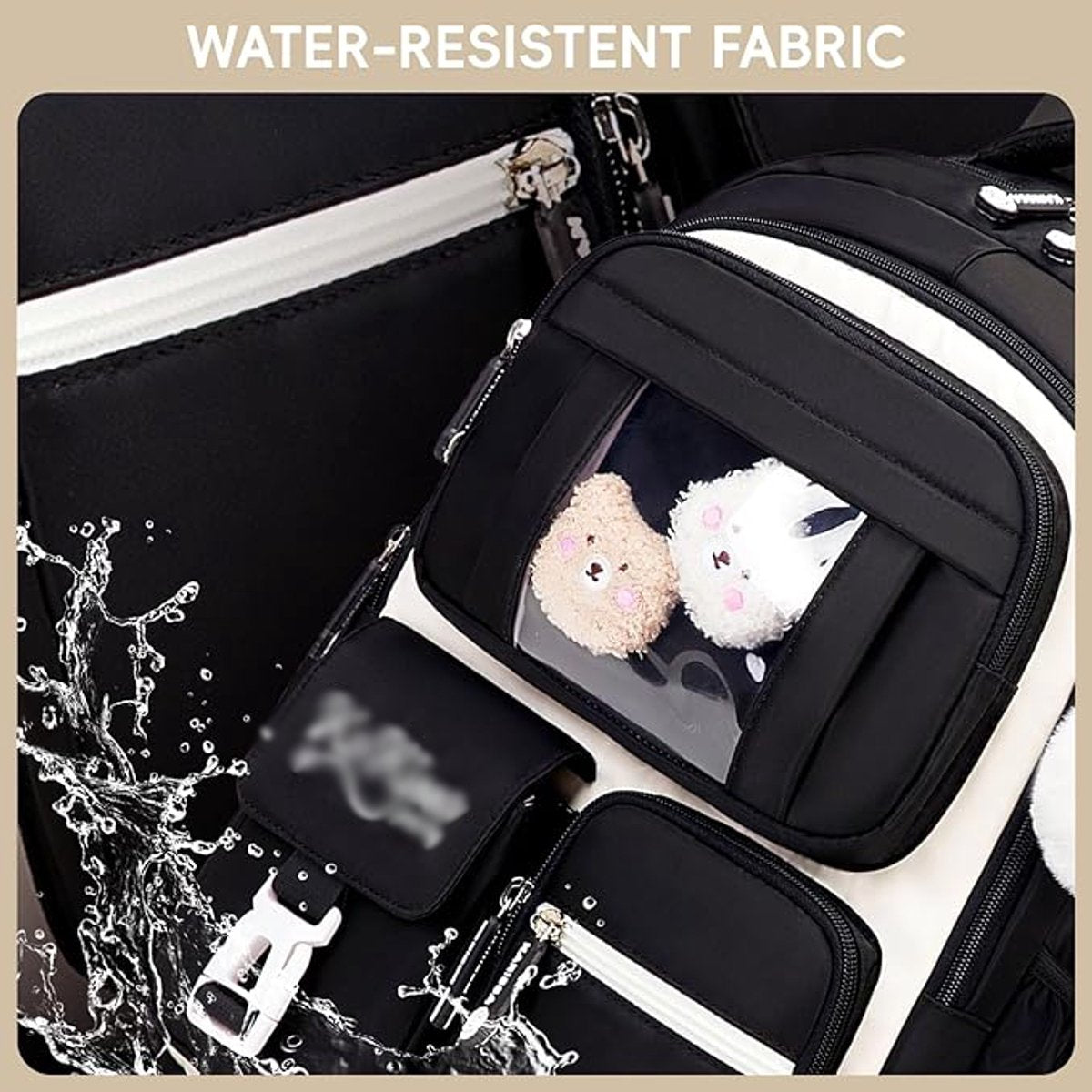 Girls' Backpack, Breathable Backpack for Girls, Grades 1-5, Casual School Bag for Kids, Elementary School, Secondary School - Image 5